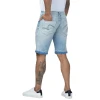 2023 Best Selling Mens Denim Jeans Shorts Pant Fashionable Customized Design Pockets Pattern Light Wash Casual Style Bangladesh