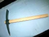 2.5kg steel pick forged pickaxe with wooden handle