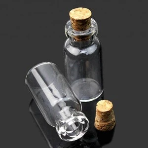 2ml/3ml/4ml/5ml/6ml/7ml/8ml/10ml/15ml/20ml/30ml glass bottles with cork top