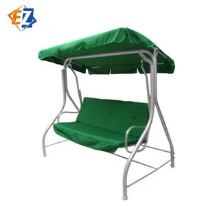 3 person patio swing with canopy outdoor furniture Iron garden park outdoor swing