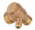 Import 3-Port Brass Male Threaded Check Valve Connector 4.1cmx3.87cm For Air Compressor from China