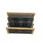 3 Tier metal and woof Letter Rack file Organizer