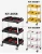 Import 3 Tier Trolley Rolling Tool Tableware Storage Organizer with Dividers Utility Cart from Taiwan