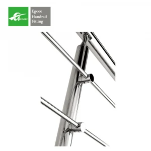 304 316 Stainless Steel balustrades railing materials design Handrail Accessories fitting bar holder For Stair Decoration