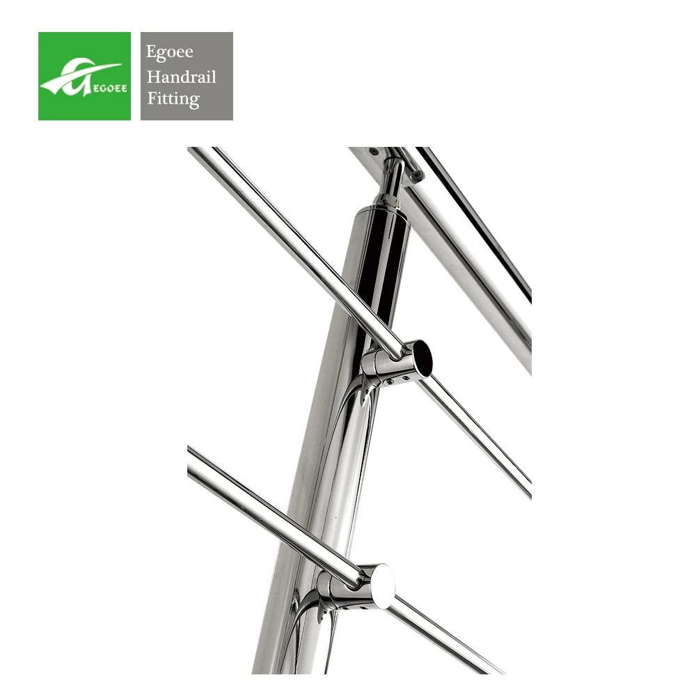 304 316 Stainless Steel balustrades railing materials design Handrail Accessories fitting bar holder For Stair Decoration