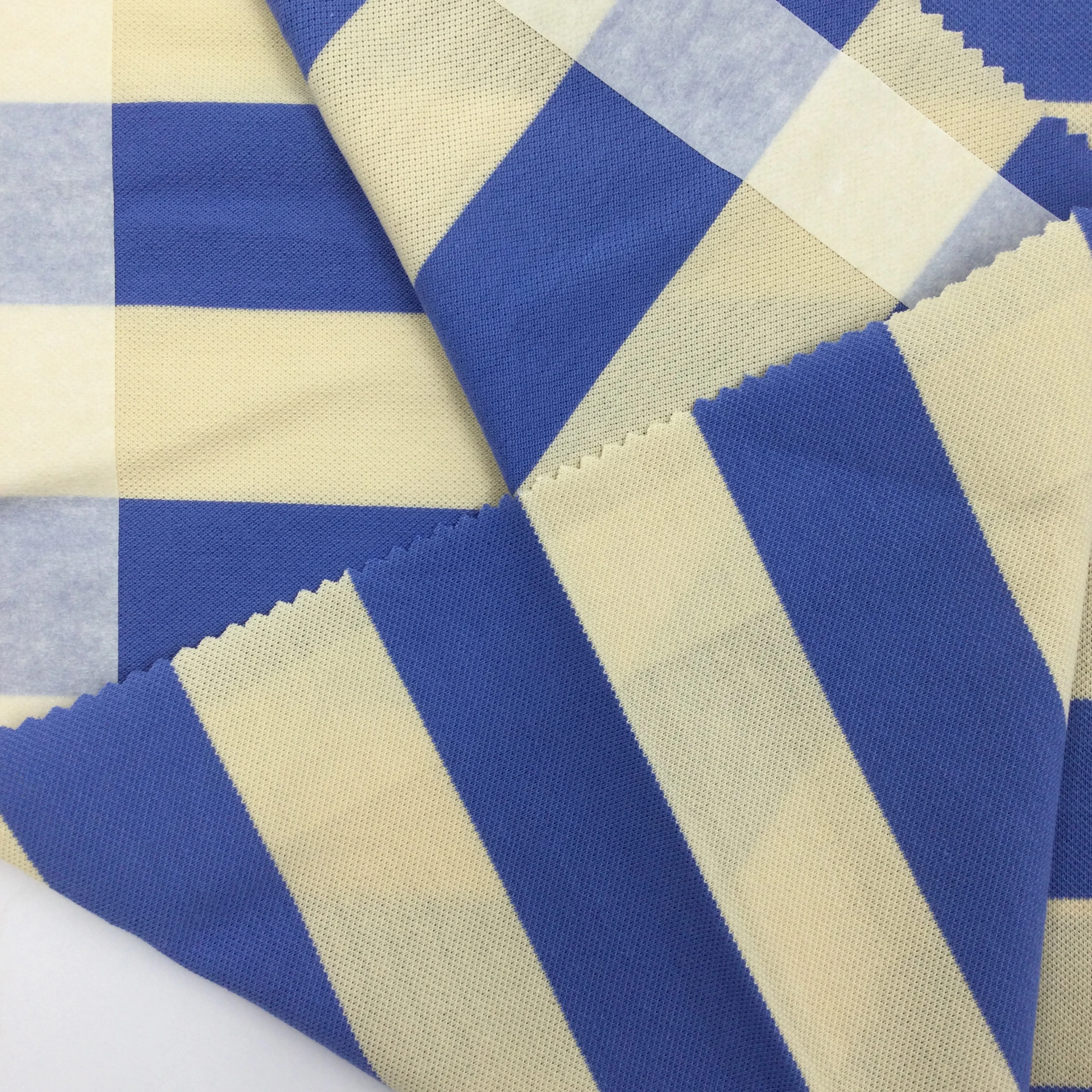 32S+30D COTTON SPANDEX FEEDER STRIPE PIQUE  tela algodon  stripe fabric YARN DYED TEXTILE  POLO SHIRT FABRIC