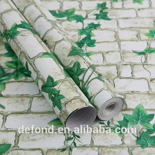 3D nature style vines pattern dining use wallpaper