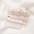 Import 3pcs Trendy Pearl Hair Clips For Women Handmade Geometric Hair Barrette Triangle Square Hairpins Snap Hair Accessories For Young from China