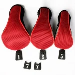 3Pcs/Set Club Heads Cover Soft Wood Golf Club Driver Headcovers Professinal Golf Head Covers Protect Set 6 Colors ready stock