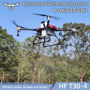 4 Axis Foldable Uav Crop Orchard Pesticide Sprayer Disinfection Fumigation Agriculture Drone 30L Agricultural Sprayer Drone with Ground Control Station