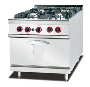 4 Burner Gas Cooker With Stove Chinese Cooking Equipment