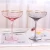 Import 400ml Gold Rim Coblet Glass Cup Colored Wine Glasses Wholesale Hand Blown Cocktail Glass from China