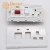 Import 45AMP BS-4177 kitchen cooker double pole dp wall toggle switch + BS1363 standarded grounded wall socket wtih neon from China