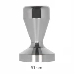 49mm stainless steel modern espresso coffee tamper machine DIY coffee bean press flat base hammer