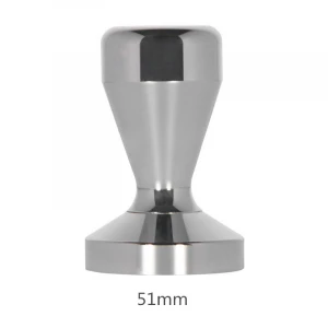 49mm stainless steel modern espresso coffee tamper machine DIY coffee bean press flat base hammer