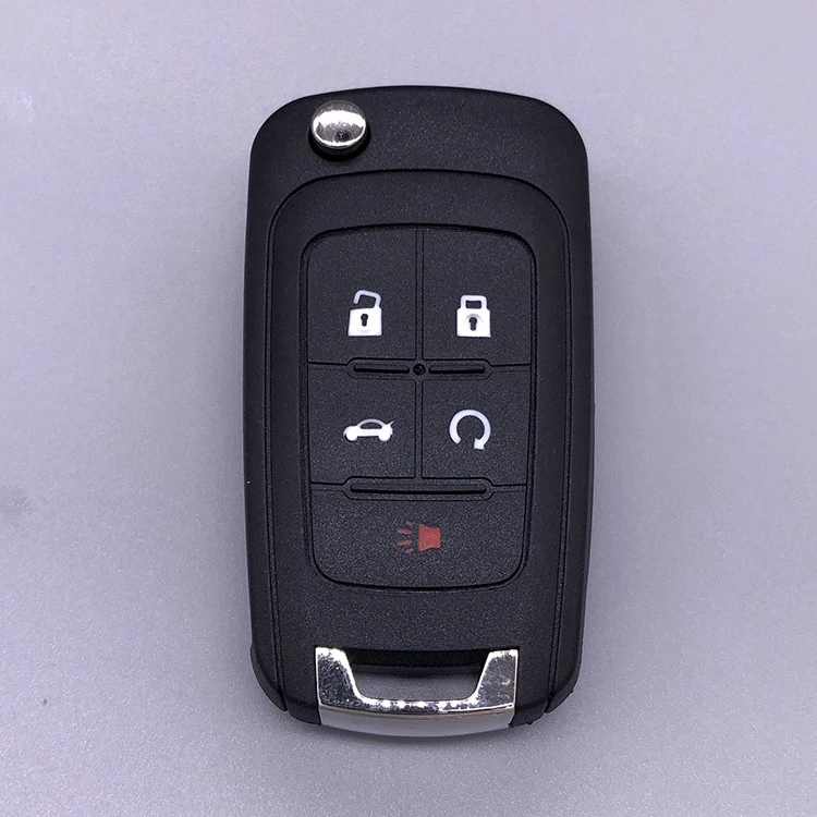 5 Button Flip Key Shell Remote Car Key For buick car key cover With Logo