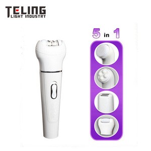 5 IN 1 waterproof cleaning brush massager hair epilator hair shaver callus remover