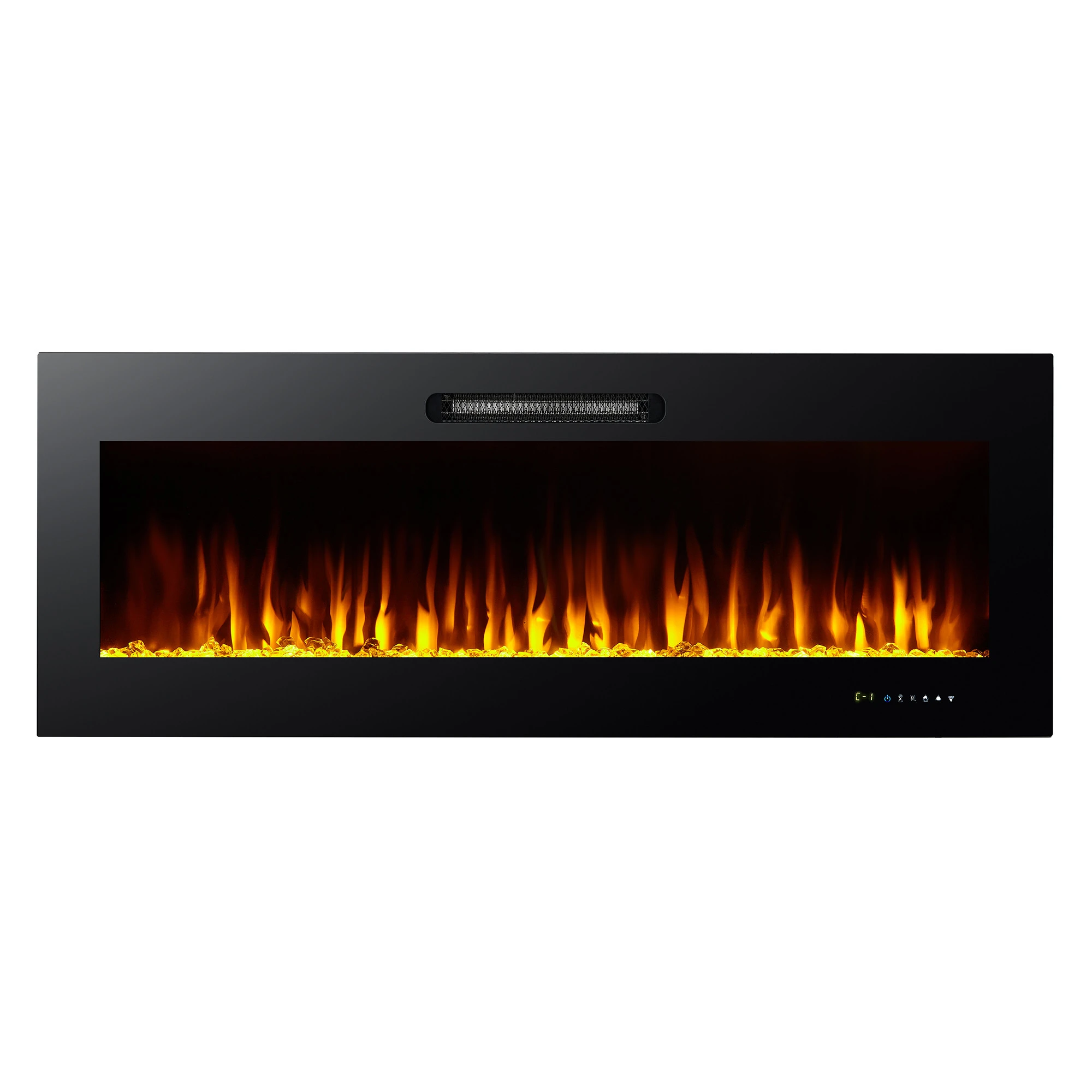 50&#x27;&#x27; inch with 9 colors decor flame effect wall mounted electric fireplace heater