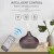 Import 550ml with controller dark brown wood color PP material Wood Grain Ultrasonic Cool Mist Humidifier aroma diffuser from China