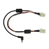 5557 2X3Pin DC5.5x2.5 Male Power Cable with Magnetic Ring and PVC Jacket for Power Cord & Extension Cords