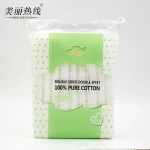 5*6cm Disposable rectangle 100% pure cotton Cosmetic Makeup Remover high Absorbent Cotton Pads for skin care
