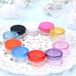 5g clear 30 gram 30 ml purple unique plastic pet colored purple unique 3g fancy cosmetic jars 10g glass cream jar