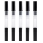 5Pcs Cuticle Oil Bottles with Brush Eyelash Growth Tube Empty Twist Pen 3ml Lip Gloss Pen Cosmetic Container Tube