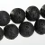 Import 6//8/10/12mm Round Ball Matte Black Lava Rock Natural Stone Loose Beads For Jewelry Making from China