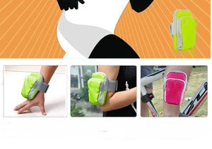 6inch Jogging Armband Waist Bag Sport Gym Pocket Phone Arm Band Pouch Bag Case for Mobile Phones MP3 Keys