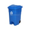 70L 50L Wholesale plastic trash cans foot pedal garbage waste bin with wheels