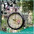 Import 7days Waterproof Clock Double Sided Clock Garden Clock Double Face Metal Quartz Antique Design Decorative Outdoor Analog 10 Inch from China