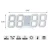 Import 8 Shaped 3D Wall Digital Clock LED Time Display Table Alarm Clock with temperature Celsiu Date Night Light USB Snooze Home Decor from China