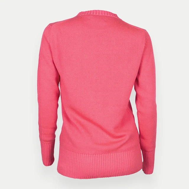 8GG Rib Structure Thick Cashmere Sweater