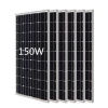 A grade Poly mono 5BB solar cells 150W Solar panel