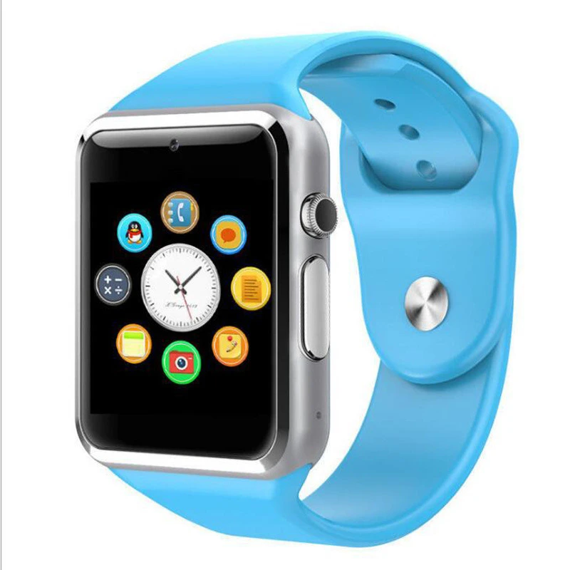 A1 Smart Watch with sim card and sd card micro slot for iPhone iOS and android brand phones Smartwatch
