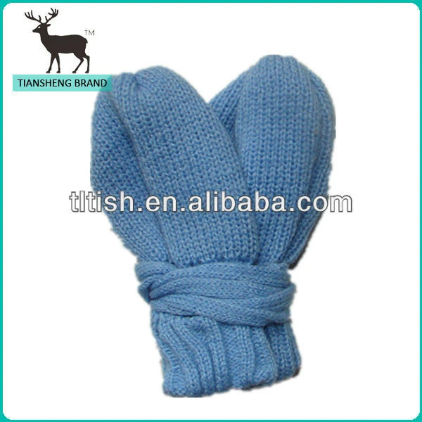 acrylic newborn  with a string baby mittens gloves