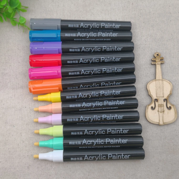 Acrylic Paint 12 Colors Custom  Marker Dry Erase Markers Bulk