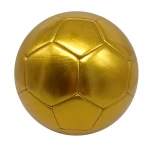 ActEarlier team sports gift custom logo  futebol design gold shiny football soccer ball