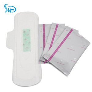 Aluminium film anion  cotton sanitary napkin day time use night time use disposable sanitary napkins