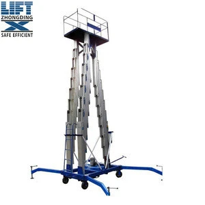 Aluminum alloy Three Vertical Mast type Aerial Work Lift Platform