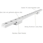 Aluminum  DMX led linear bar outdoor waterproof 16 pixel 100cm RGB led linear facade light 12W 24V with 3 pcs leds gathered