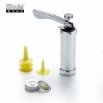 Aluminum Manual Cookie Press Machine with 20 aluminum Moulds