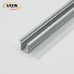 Aluminum profiles for LED strips white black available Home decor flooring LED square aluminum profiles extrusion