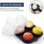 Import Amazon High Quality Wholesale Whiskey 4 Cavity Custom Silicone Sphere Round Ice Cube Tray Mold With Lid from China