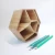 Import Amazon hot sale bamboo Rotate 360 degrees Pencil Holder office wood  Multifunctional pen holder from China