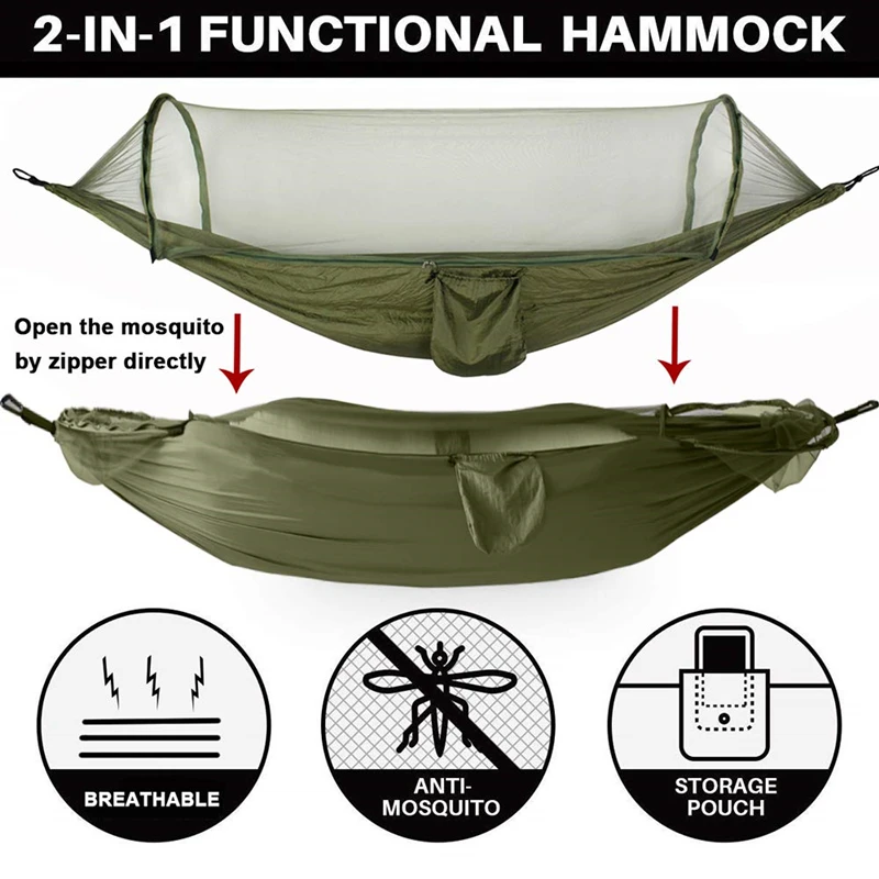 Amazon hot sell lightweight hammock straps parachute hammock camping hammock