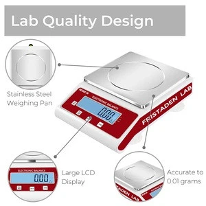 American Fristaden Lab Analytical Precision Balance 2000g x 0.01g |Scientific Scale for Lab, Chemistry, Jewelry | 1YR Warranty