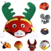 animal hat Good Price Cute Plucsh Animal Shaped Non-woven Funny Party Hats for Kids