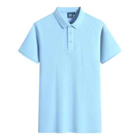 Anti-Shrink Anti-Pilling Sustainable Quality Custom Logo Mens Short Sleeve Polo T Shirt
