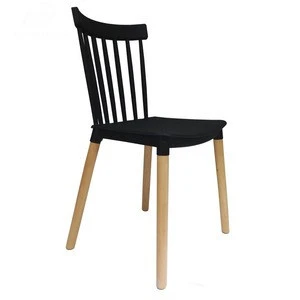 Anticorrosive strong  beech wood chair legs plastic antique windsor chair